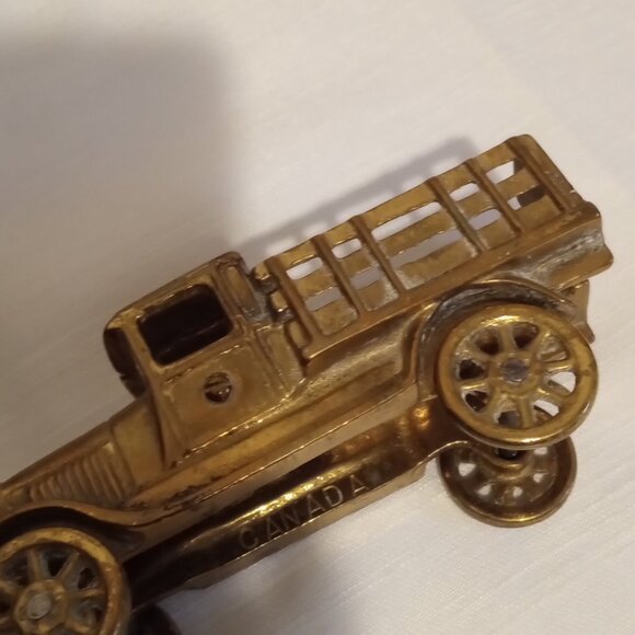 Vintage Model Brass Farm Delivery Truck - Picture 6 of 9